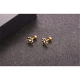 thumbnail image 3 of 18G Cute Daisy Flower Stud Cartilage Earrings for Women Girls 14K Gold Plated Stainless Steel Enameled Dainty Screw Back Studs Sleeper Tragus Post Hypoallergenic Piercing Body Jewelry, 3 of 9