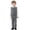 a-Grey382156, variant on Boys Kids Point Collar Long Sleeve White Shirt With Bow Tie V Neck Vest Matching Pants Four Piece Formal Suit Set For Toddlers Weddings Special Events Soft Outfit