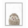 thumbnail image 4 of The Kids Room by Stupell Baby Hedgehog Animal Kids Painting Gray Farmhouse Rustic Framed Giclee Texturized Art by Leah Straatsma, 4 of 5