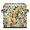 Multicolor 3, variant on CURLYOOT Red Floral Summer Spring 11 x 11 Inch Cube Storage Bin, Fabric Storage Cube Foldable Basket with Leather Handles, Organizer Basket for Closet Shelves