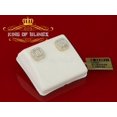 thumbnail image 5 of King of Bling's Real 10K Yellow Gold Real Diamond 0.50CT Men /Womens Square-Shape Stud Earring, 5 of 10
