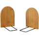 thumbnail image 1 of Wood Bookends 1 Pair Bookend Supports Bookshelf Holder Office Desktop Book Stands Decoration Wooden Bookends Nonskid Bookends Heavy Duty Book Stand Sh, 1 of 2
