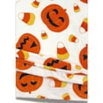 thumbnail image 2 of Serafina Home Halloween Throw Blanket: Plush Soft Velour with Smiling Jack O Lantern Pumpkins with Candy Corns, 2 of 7