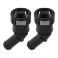 thumbnail image 1 of Conector rápido de línea de combustible de 35/64" para manguera ID para conector macho SAE de 5/8" con codo de 45 grados, accesorios de sellado de plástico negro y gris, 1 of 6