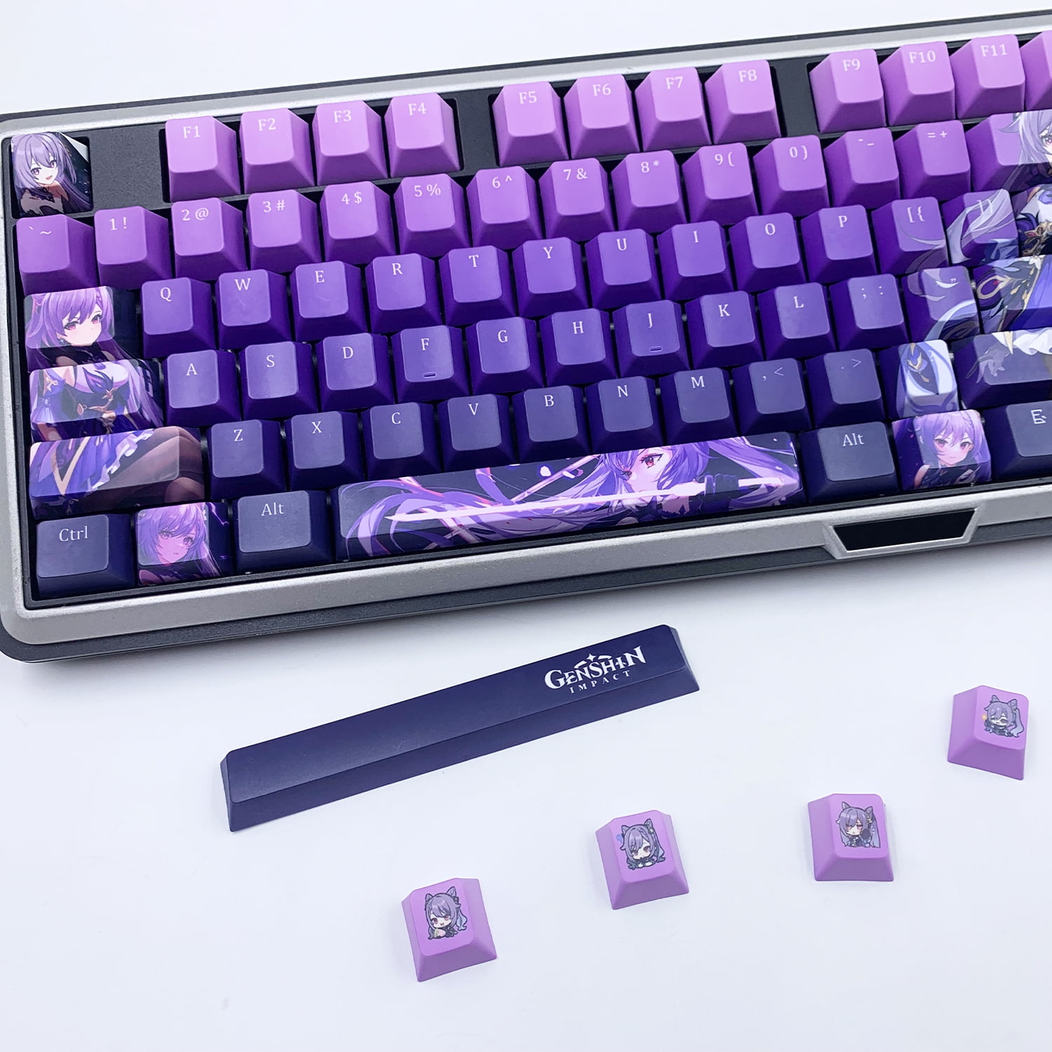 Glacier Genshin Impact PBT Dye-Sublimation Cherry Profile Full Keycaps Set