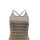 thumbnail image 5 of VISgogo Vestido Sin Mangas para Mujer, Patrón de Rayas Sin Espalda Cruzada en la Espalda Vestido Ajustado, Ropa Casual Simple de una Pieza VISgogo moda, 5 of 7