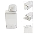 thumbnail image 4 of Lefu 1100ml Plastic Laundry Washing Up Powder Container, Laundry Detergent Dispenser Soap Detergents Storage Box Lid, 4 of 10