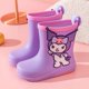 thumbnail image 1 of Botas de lluvia de dibujos animados para niños Sanrio Four Seasons, botas de lluvia Coolomi Hello Kitty para jardín de infantes, zapatos de agua antideslizantes para exteriores, venta al por mayor, 1 of 5