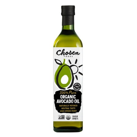 Chosen Foods 100% Pure Organic Avocado Oil, 1 L