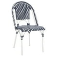 thumbnail image 4 of SAFAVIEH California Outdoor Patio Side Chair, Navy/White/White, Set of 2, 4 of 12