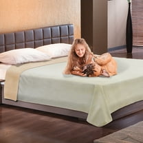 Catalonia Waterproof Blanket, Pet Blanket, Pee Proof Dog Blanket for Large Couch Furniture Boat Mattress Protector, Reversible Baby Dog Fleece Blanket, King Size, Camel/taupe, 80 X 90 Inches