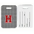 thumbnail image 1 of Carolines Treasures  Monogram - Houndstooth Black Initial H Monogram Initial Luggage Tag, Pair - 2, 1 of 1