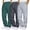 Green, variant on Blekii Men's 3-Piece Sweatpants Set, Solid Color Matching Joggers for Running Or Gym, Casual Athletic Pants with Elastic Waist, Soft Comfortable Fabric, Coordinated Sports Bottoms