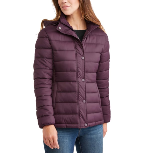 Time and Tru Time and Tru Women's Hooded Puffer Jacket