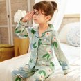 thumbnail image 1 of Pijamas para niñas, otoño 2020, ropa de casa de algodón de manga larga para niños, conjunto de pijamas de algodón para niñas, ropa de dormir de Navidad para niños, 1 of 2