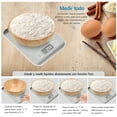 thumbnail image 5 of 10kg Mini Electronic Digital Scale, Stainless Steel Weighing Platform, USB Rechargeable, Kitchen Scale for Cooking, Baking, Weight Loss, etc., 5 of 6