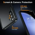 thumbnail image 5 of Heavy Duty Phone Case Designed for Samsung Galaxy S24 Plus Case with 2 Pack Tempered Glass Screen Protector, Shockproof Dropproof Anti-Scratch Phone Case Cover for Samsung Galaxy S24 Plus,Black, 5 of 7