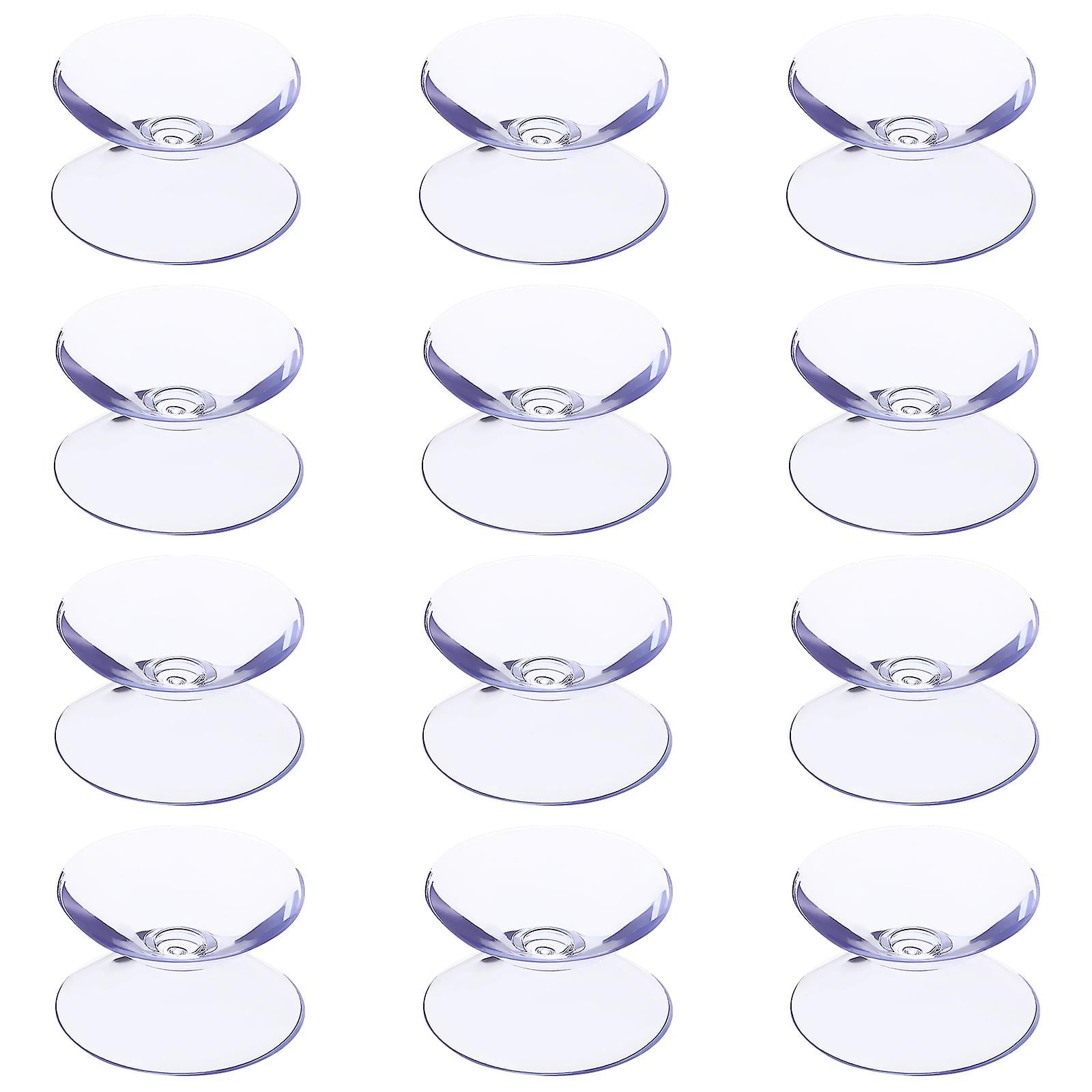 12pcs Double Sided Suction Cups Glass Table Tops Clear Spacer Glass Anti-slip Pads Mini Suction Cups