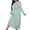 Mint Green, variant on BiZtdJrK Plaid Sleep Dress Women Plus Size Long Sleeve Crew Neck Casual Nightgowns Lightweight Loose Maxi Loungewear Dresses Army Green M