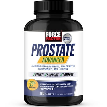 Force Factor Prostate Advanced, Prostate Supplement for Men,180 s