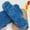 Deep Blue, variant on Xiao Hua pink gray velvet yarn, 2 rolls (95 grams per roll) - premium plush yarn, soft velvet yarn, and fluffy chenille yarn, suitable for DIY crafts, comfortable blankets, and home decor