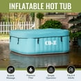 thumbnail image 1 of CO-Z 4 Person 5ft Inflatable Hot Tub Pool with Massage Jets and All Accessories Green, 1 of 9