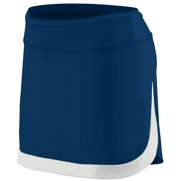 2411A-Navy- White-M Girls Action Color Block Skort, Navy-White - Medium