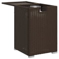 thumbnail image 2 of vidaXL Propane Tank Cover Table Brown 40x40x60 cm Poly Rattan, 2 of 5