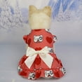 thumbnail image 2 of Walbest Pet Dress with Bow Decoration Pet Dress Comfortable Cat Dress with Charming Bow Decoration Cartoon Print Dog Princess Skirt Pet Supplies Charming Pet, 2 of 8