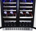 thumbnail image 6 of Edgestar Cwr5631fd 30" Wide 56 Bottle Capacity Built-In French Door Wine Cooler -, 6 of 7
