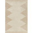thumbnail image 2 of Hauteloom Djugun Outdoor Area Rug - Outside Porch Patio Rug Carpet - No Pile Rug - Waterproof Rug - Geometric - Brown, Cream, Beige - 2' x 2'11", 2 of 19