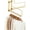 Brushed Gold, variant on Chrome Clothes Drying Rack, Wall Mounted Swing Arm Hanger for Laundry Room, Garage, Indoor & Outdoor Use