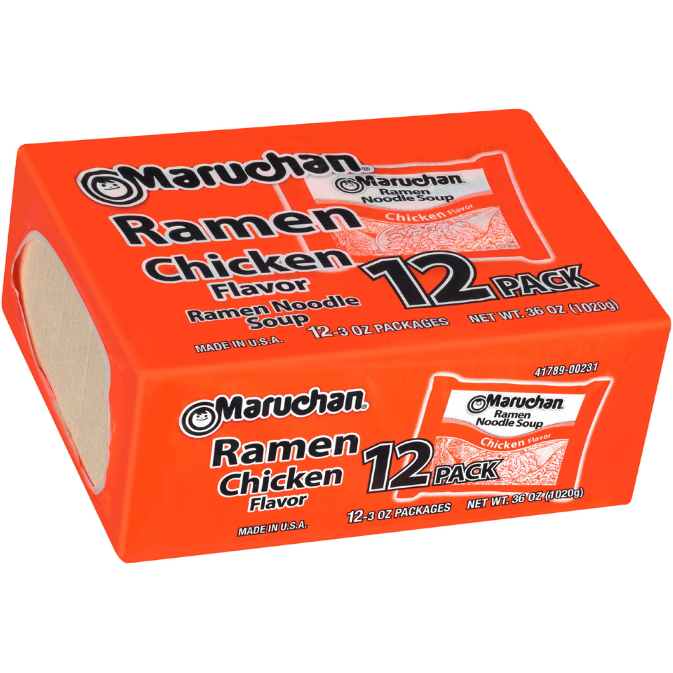Maruchan Ramen Noodle Soup, Chicken Flavor Instant Noodles, 3 oz, pack of 12