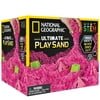 National Geographic Play Sand - 6 lbs of Sand with Castle Molds (Ultimate Pink) - A Fun Sensory Sand Activity