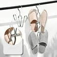 thumbnail image 4 of Colgador de zapatos de acero inoxidable, estante for secar zapatos, estante con doble gancho, organizador de armario que ahorra espacio, 4 of 6