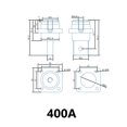thumbnail image 3 of 2 Pcs 400A All-Copper Lithium Battery Terminal Energy Storage Connector Terminal, 3 of 4