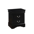 thumbnail image 6 of Louis Philippe Style 4pc Black Bedroom Set Queen Bed Nightstand Dresser Mirror Traditiional Design Bedroom Furniture, 6 of 7