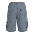 thumbnail image 6 of Nestiefly Mens Cargo Shorts Elastic Waist Drawstring Casual Work Outdoor Short Lightweight Summer Shorts with Multi Pocket Dark Gray 2XL, 6 of 6