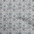 thumbnail image 1 of oneOone Silk Tabby Gray Fabric Asian Suzani Sewing Craft Projects Fabric Prints By Yard 42 Inch Wide, 1 of 5