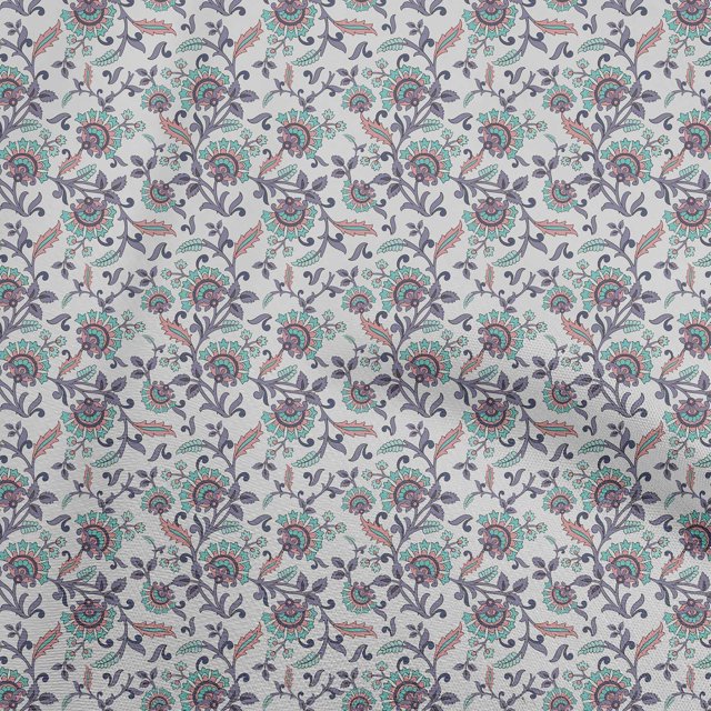 oneOone Silk Tabby Gray Fabric Asian Suzani Sewing Craft Projects Fabric Prints By Yard 42 Inch Wide