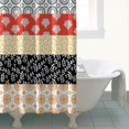 thumbnail image 5 of Extra Long Boho Shower Curtain 72x84 Inches - Vintage Floral & Tropical Leaves Pattern, Waterproof Bohemian Bathroom Decor with 12 Hooks, Tribal Rustic Style, 5 of 5