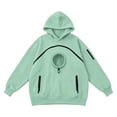 thumbnail image 3 of CUZIBR Pet Hoodie Carrier For Cat Women Oversized Hoodies Hooded Long Sleeve Soft Fall Winter Pullover,Mint Green,L, 3 of 3