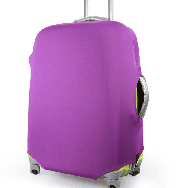 Black-L Luggage Protector Cover Spandex Suitcase Protective Cover Elastic Dustproof Travel Bag Protection 20 24 28