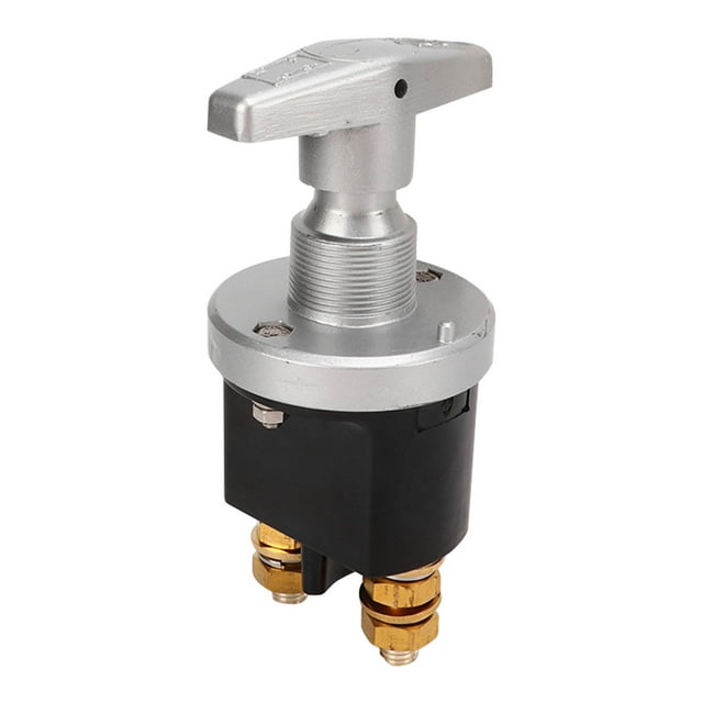 Battery Knob Switch, 10mm Stud 500A Rated Battery Disconnect Switch Waterproof Safe For RV Yacht Truck