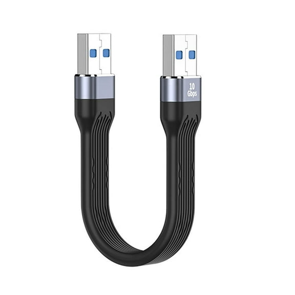 10Gbps USB 3.1 Type A Male to USB3.0 Type A Male Extension Flat Slim FPC Data Cable 13cm for Laptop Desktop