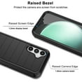 thumbnail image 4 of Ebizware for Samsung Galaxy S23 FE 5G Phone Case, Case with [Built-in Screen Protector] Holster Belt Clip Military Grade Heavy Duty Shockproof Kickstand Cover for Galaxy S23 FE 5G - Black, 4 of 9