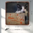 thumbnail image 2 of Home is Where The Cat is Quote Metal Tin Sign Gifts for Cat Lovers Pet Cat Sign, Kitty Sign, Animal Wall Art, Plaque Hanging Wall Art for Home Office Cafes Bathroom Toilet 12x12 inches, 2 of 6