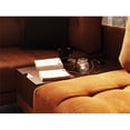 thumbnail image 4 of Enza Home Arte 2-Seater Wood & Fabric Sofa Module with Coffee Table in Orange, 4 of 4
