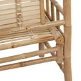 thumbnail image 3 of vidaXL Banc de Jardin avec Coussin 120 cm Bambou, 3 of 5