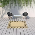 thumbnail image 6 of 5' X 8' Ivory Abstract Stain Resistant Indoor Outdoor Area Rug, 6 of 6
